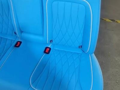 2er Sitzbank "Blau" für hinten Mercedes Benz G-Klasse 2002 bis 2018 - W463 9