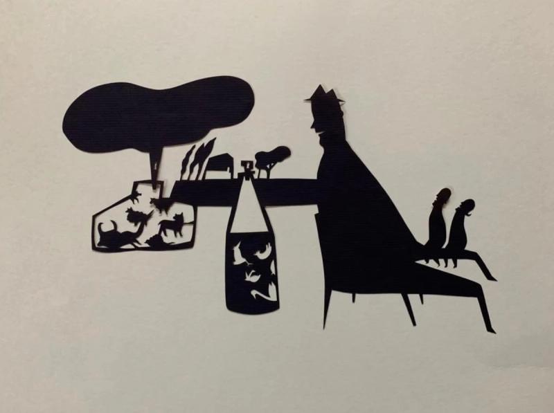 Untitled, papercut by Gémeo Luis