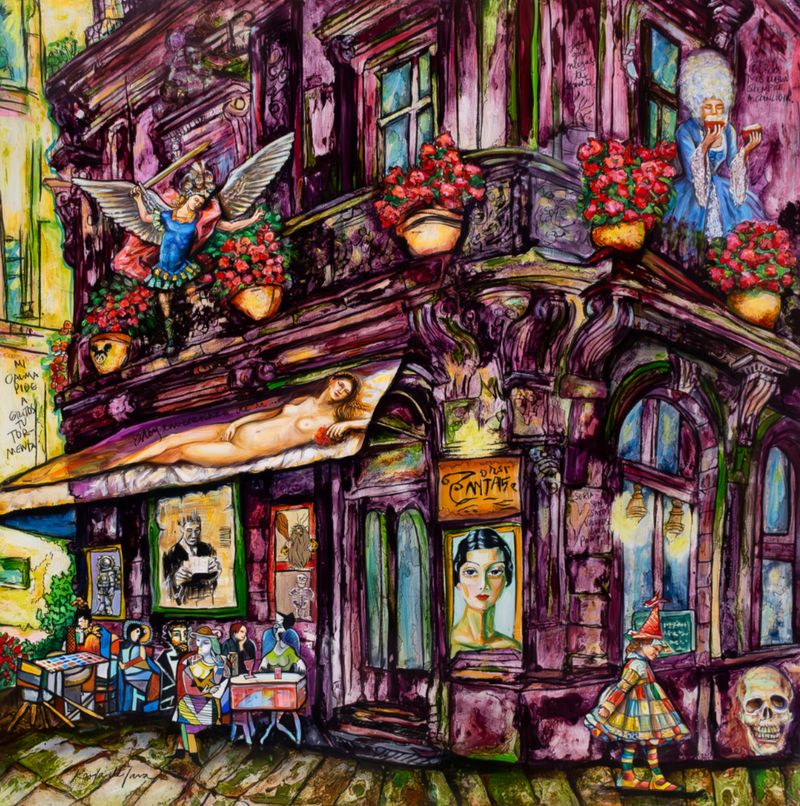 Lo que Ignoras te Somete, painting by Karla de Lara
