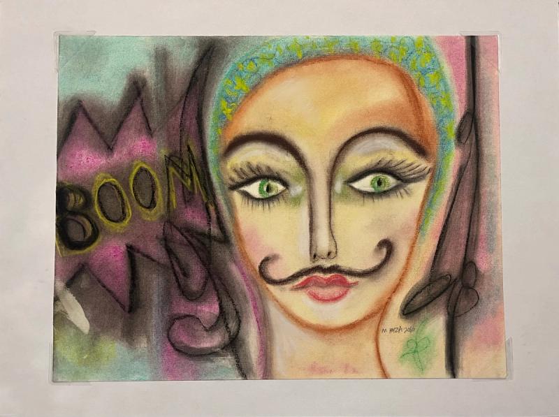 Boom, drawing by Ibiza Castañeda