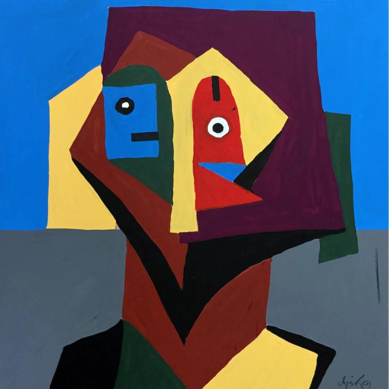 En Cuestión, painting by Chisko Mojica