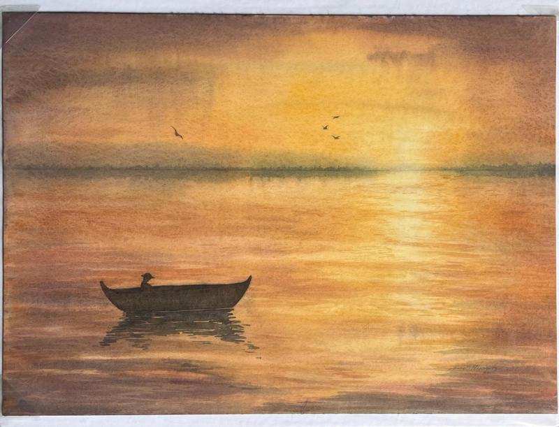 Atardecer, painting by Leonardo Pereznieto