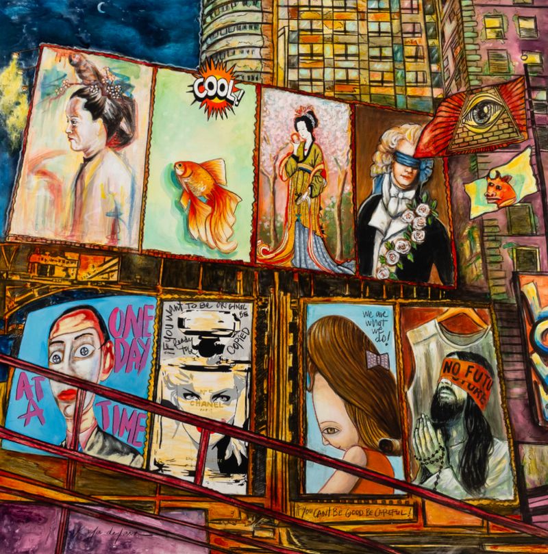 One Day at a Time, painting by Karla de Lara