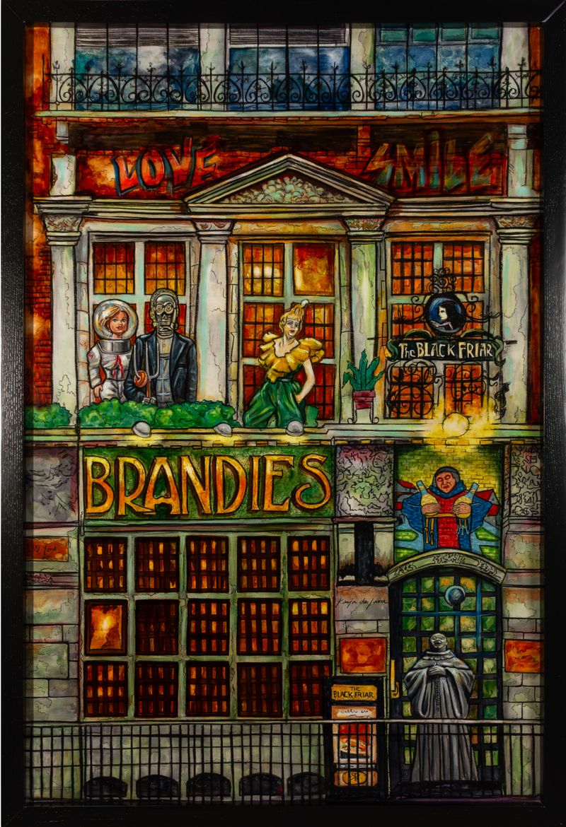 Brandies, painting by Karla de Lara