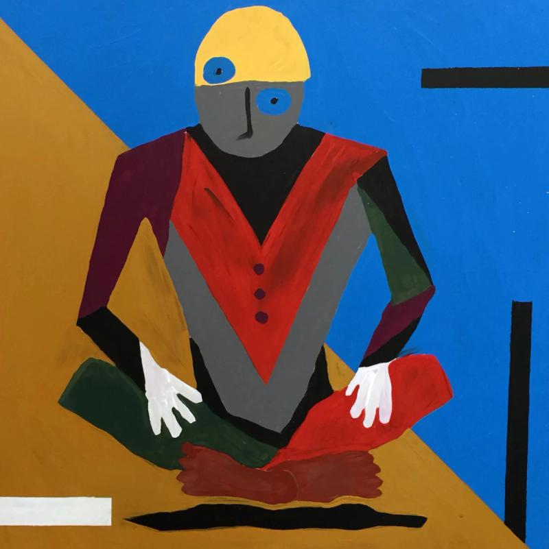 Ingeniería de la Levitación, painting by Chisko Mojica
