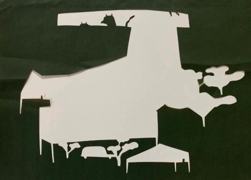 Untitled, papercut by Gémeo Luis