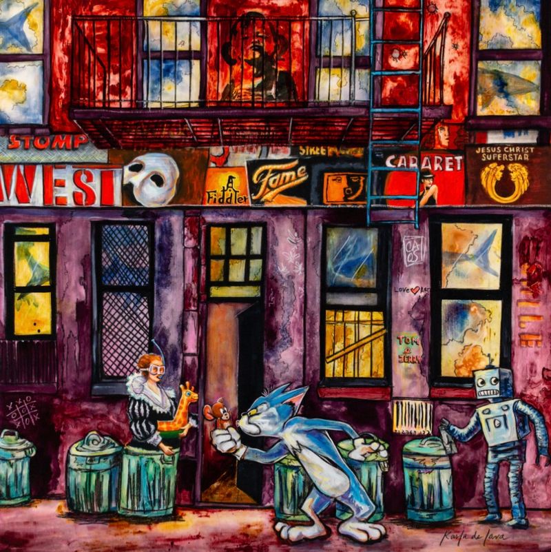 Tom’s Alley, painting by Karla de Lara