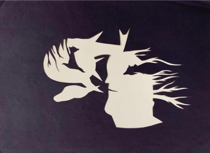 Untitled, papercut by Gémeo Luis