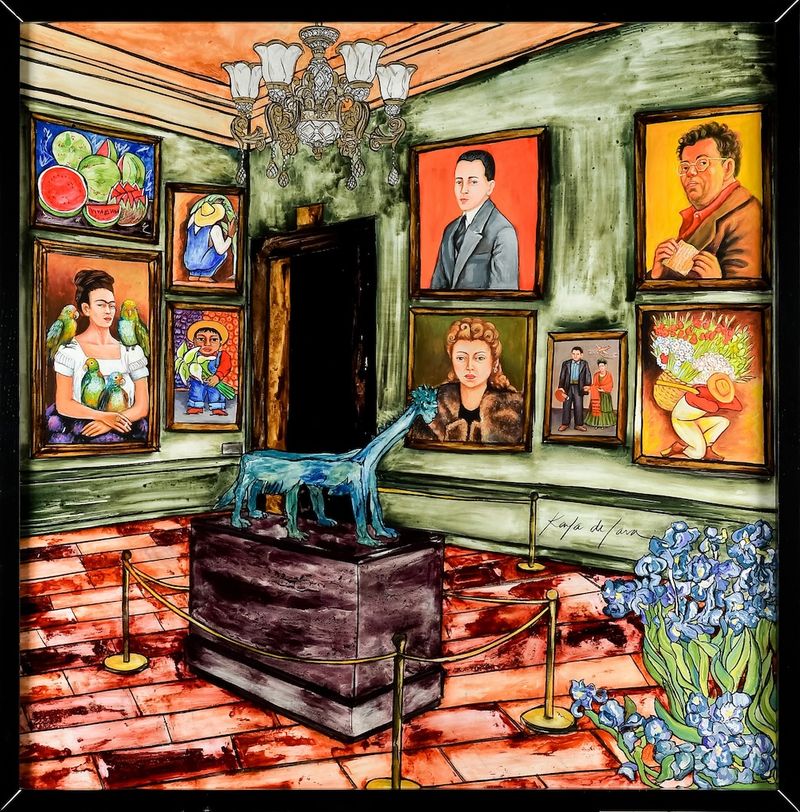 Diego y Leonora, painting by Karla de Lara