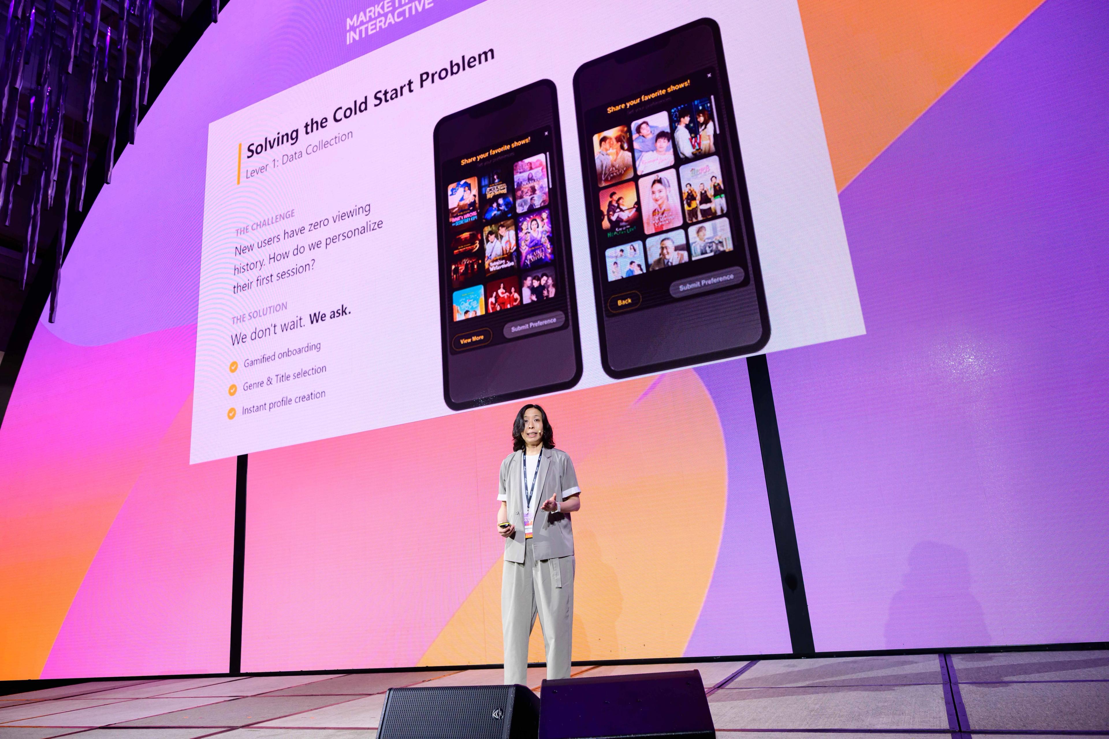 Carrie Tong on stage