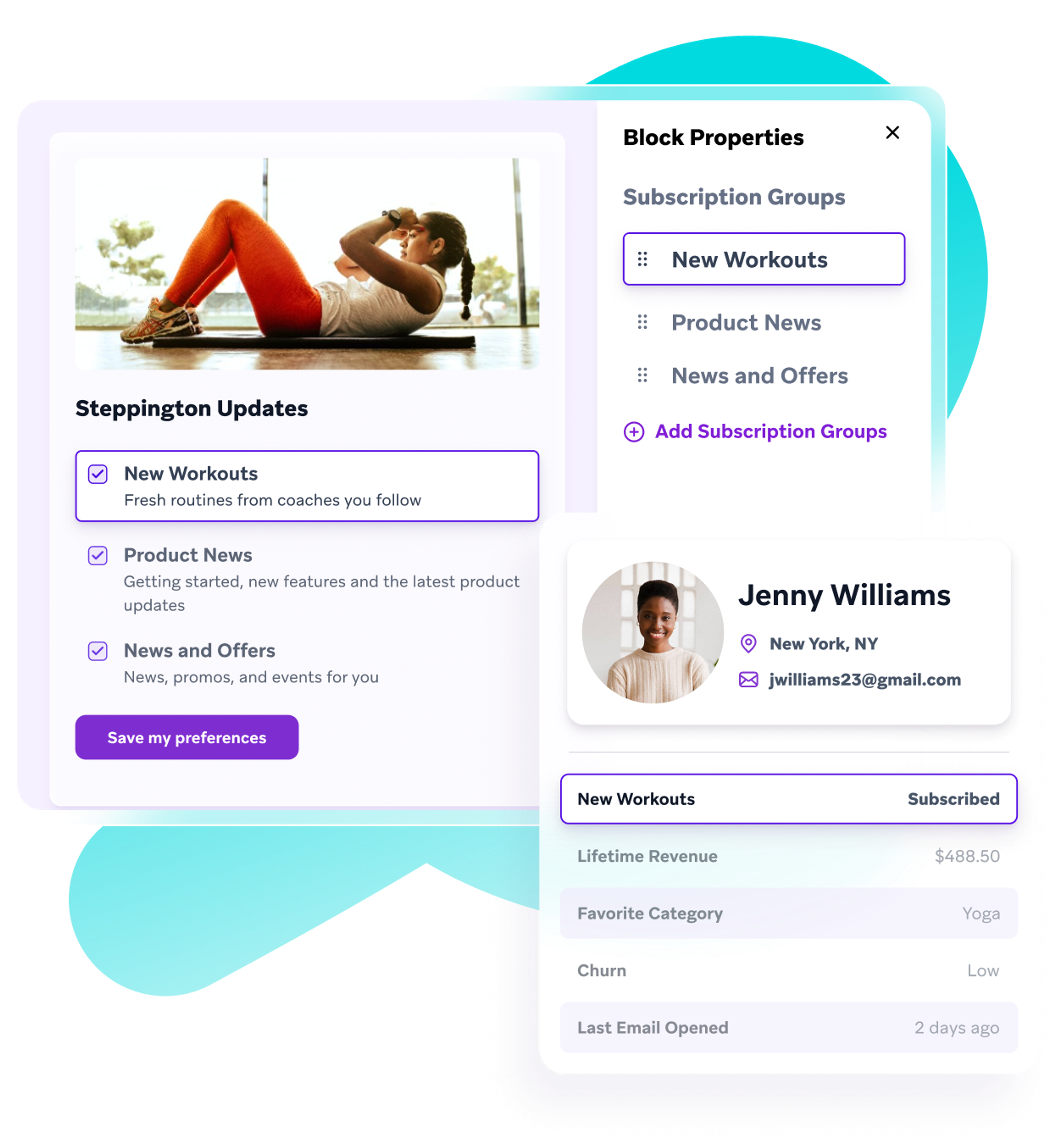 jenny williams is a subscribed member of steppington updates