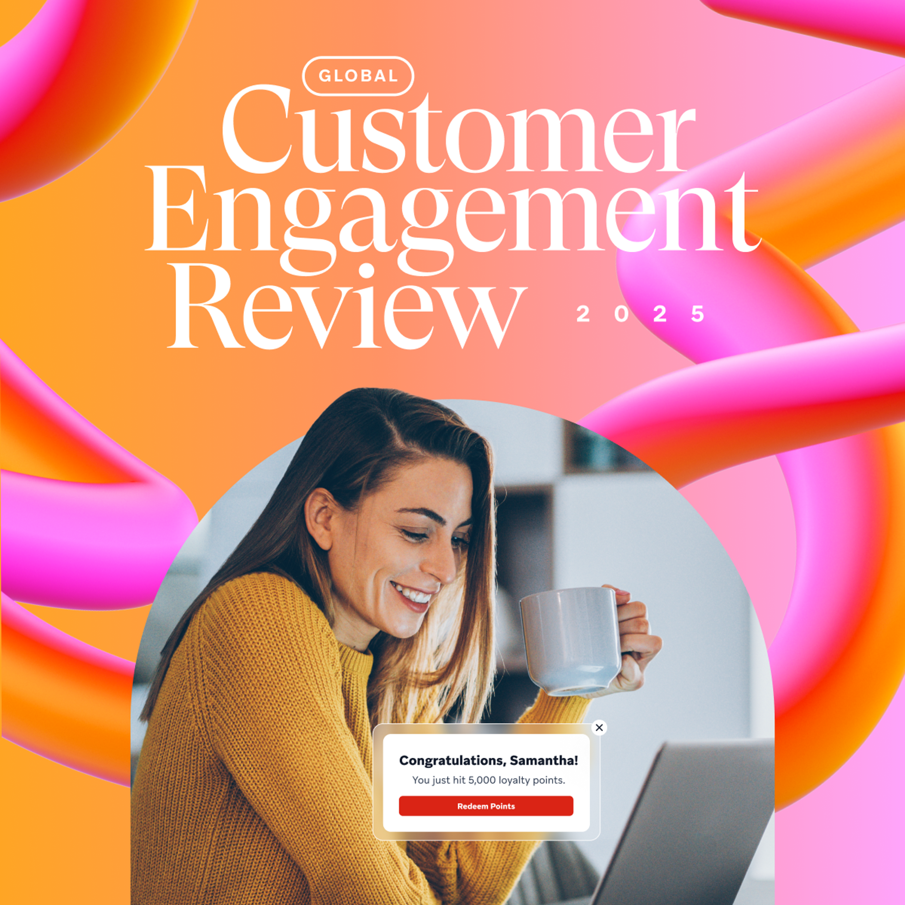 a poster for the global customer engagement review