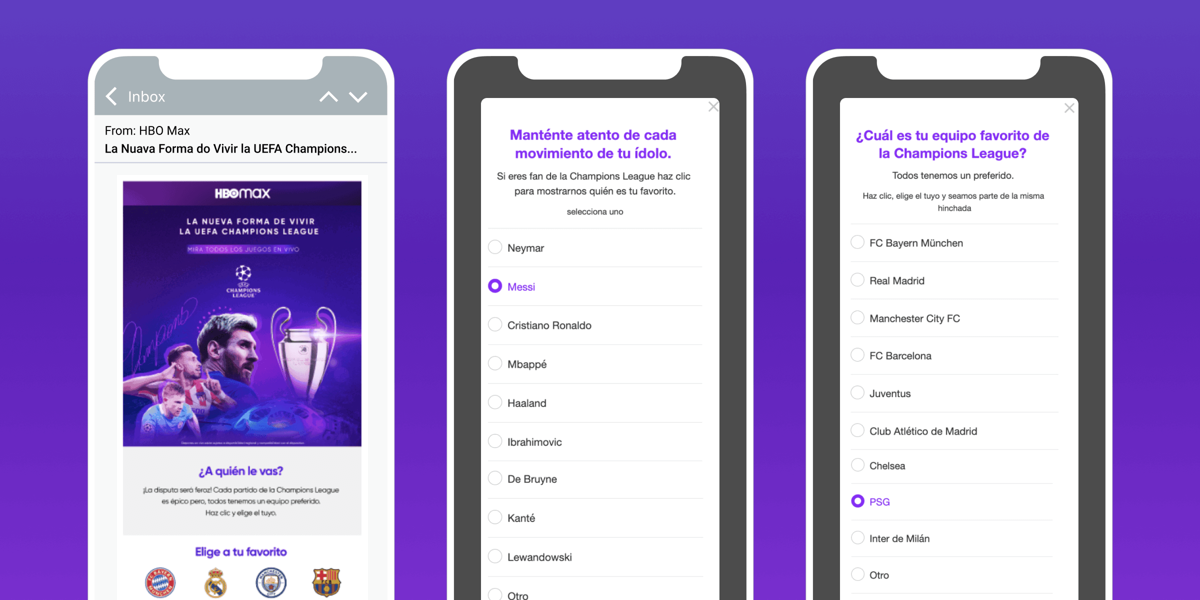 O app HBO Max com uma pesquisa