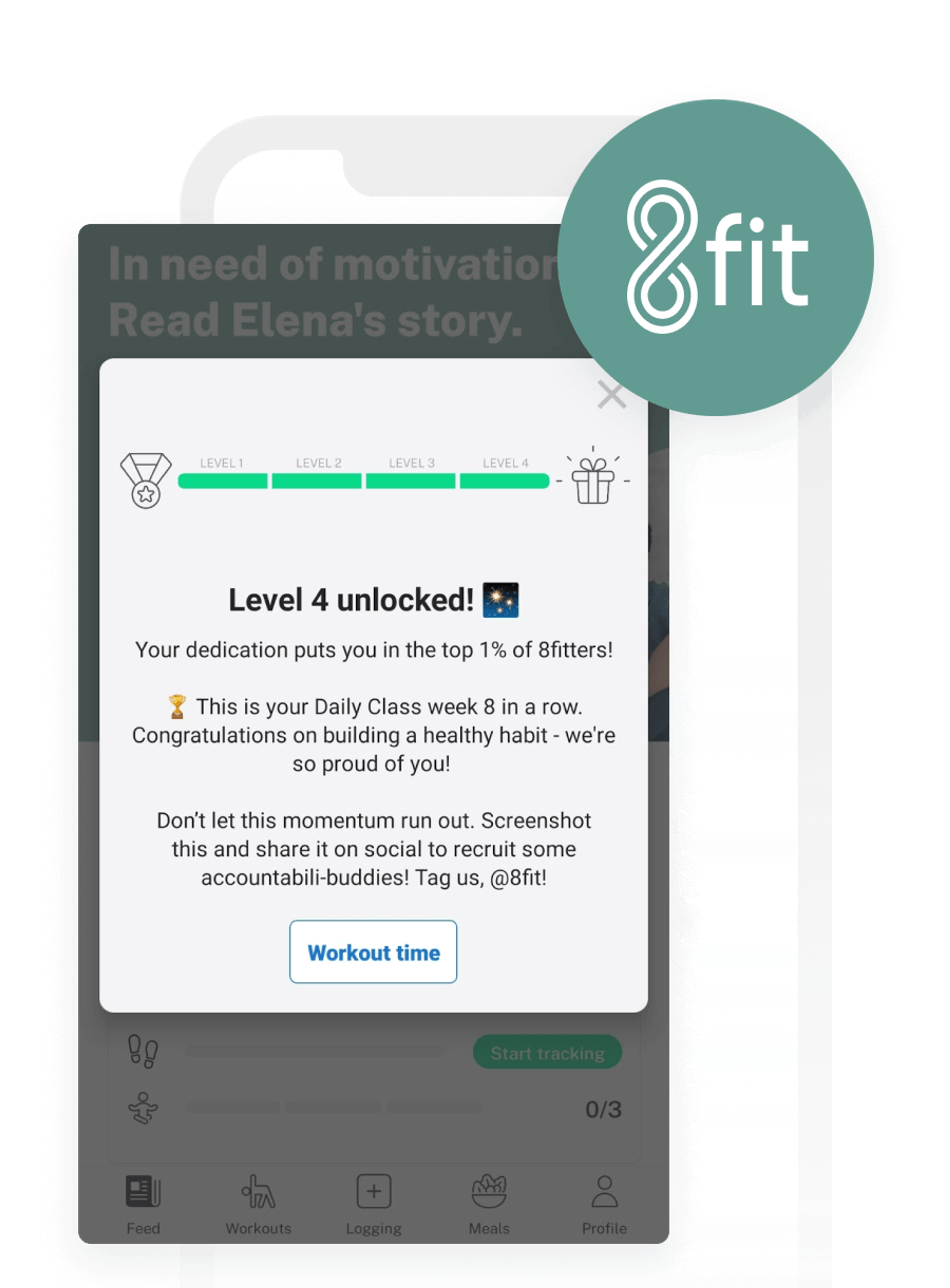 Fitness and Nutrition App 8fit Leverages Braze to Promote User Workout Streaks