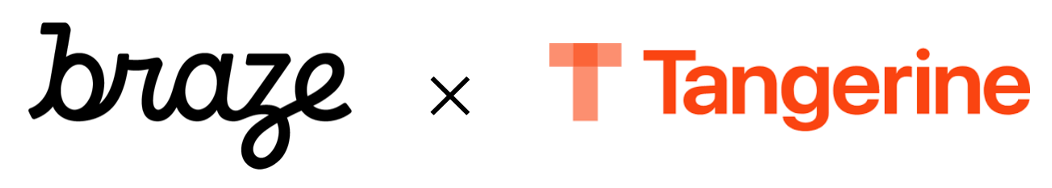 BrazeとTangerineのロゴが並んでいます。コラボレーションを示しています。