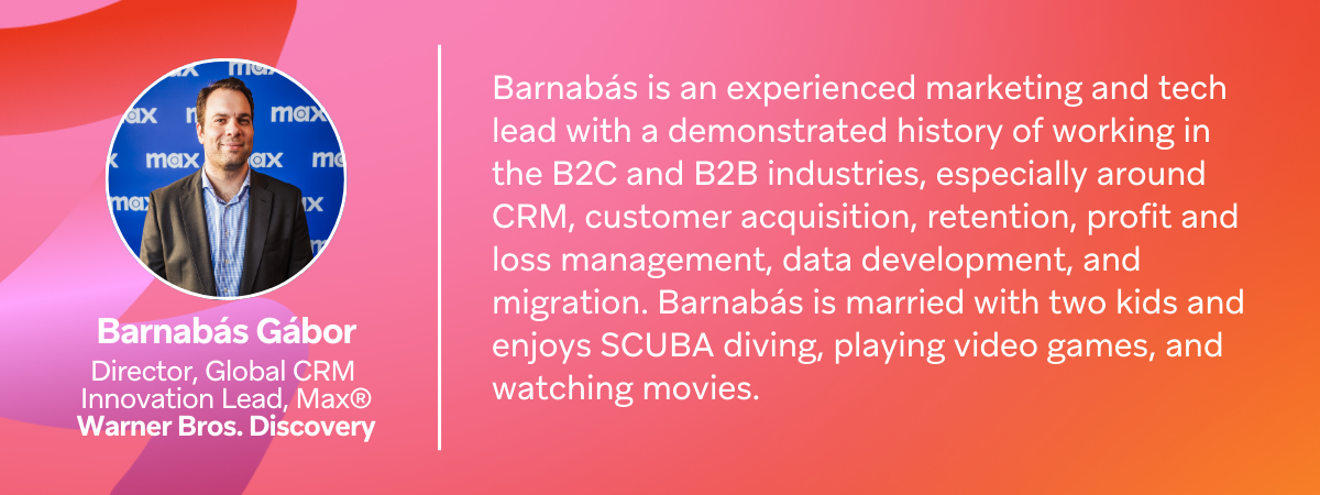 an image of Barnabas Gabor alongside a short bio