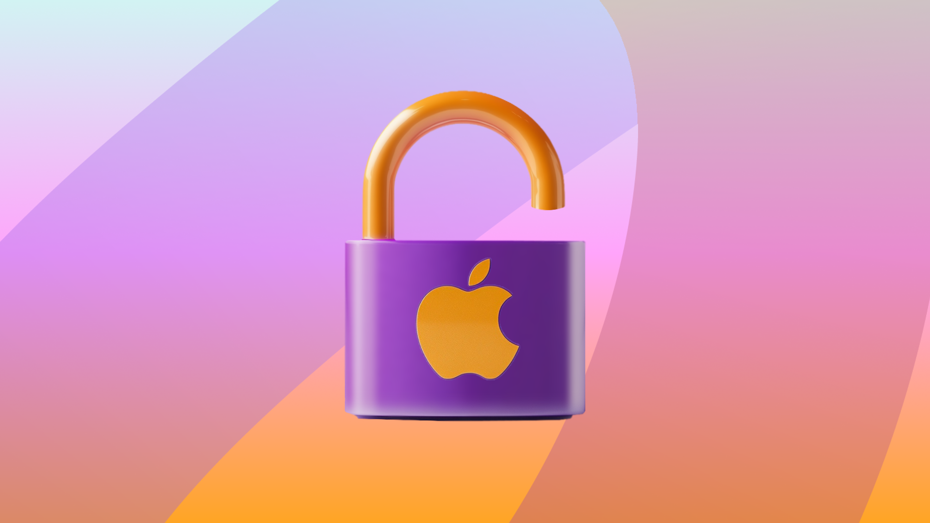 A lock with the apple logo on it