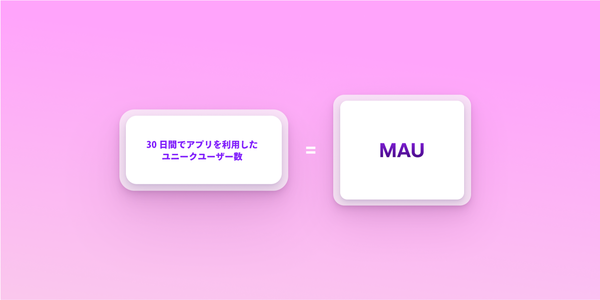a pink background with two squares one of which says mau
