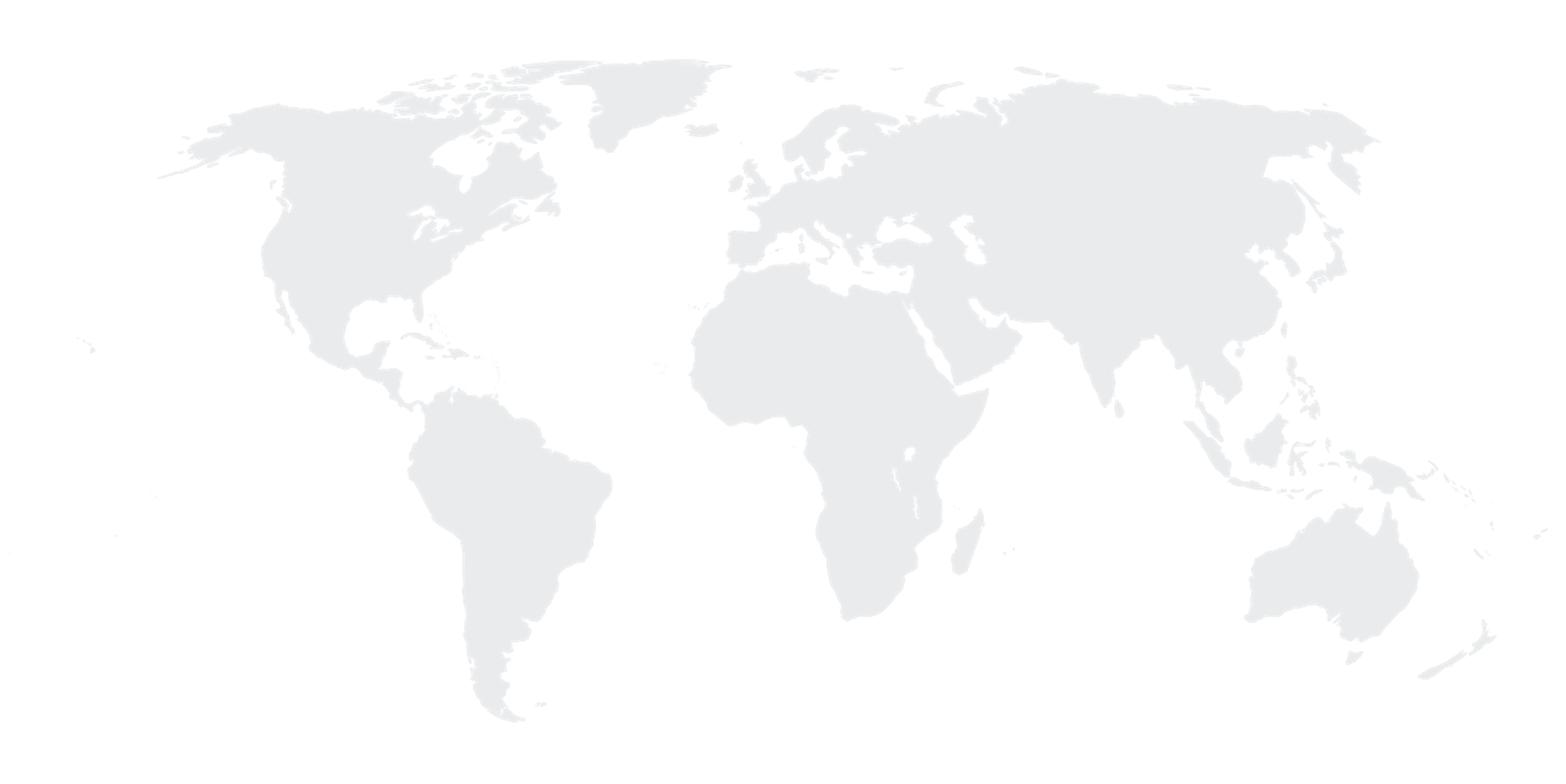 a white map of the world on a black background map