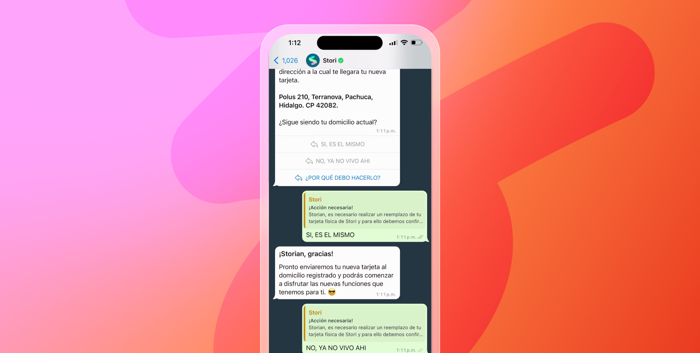 Image of a Stori WhatsApp campaign