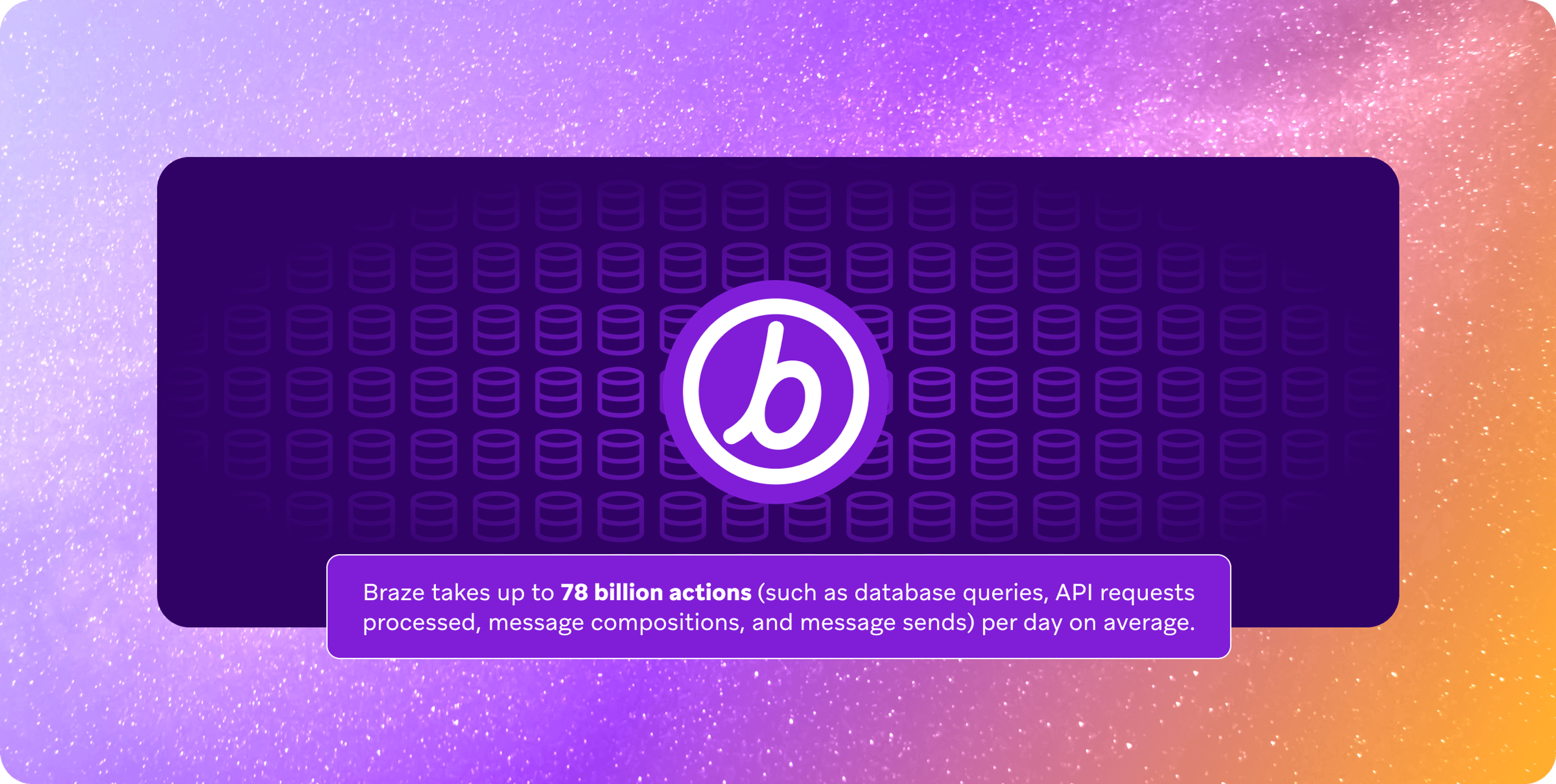 a purple background with the letter b on it