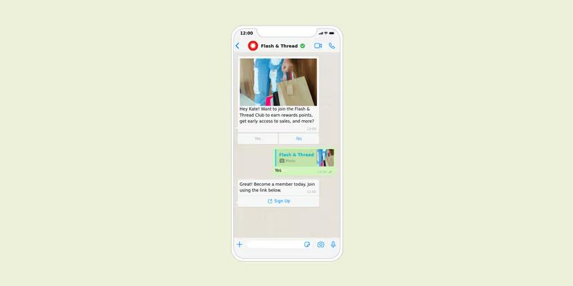 Mensagens no WhatsApp facilitam inscrição em programas de fidelidade