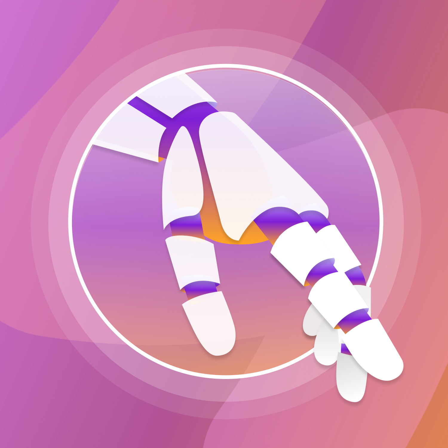 A robot hand reaching out to click