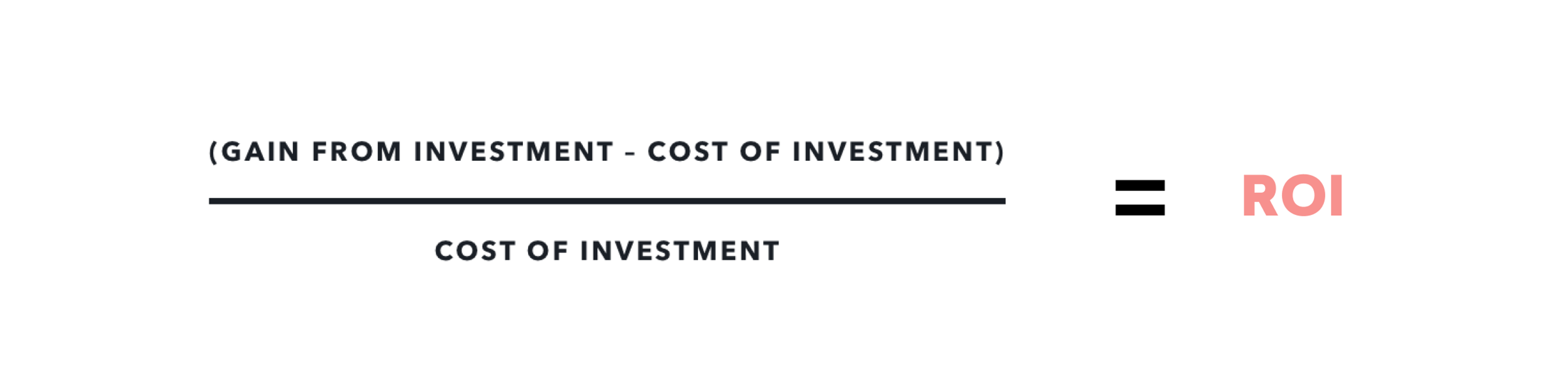 Formule du retour sur investissement