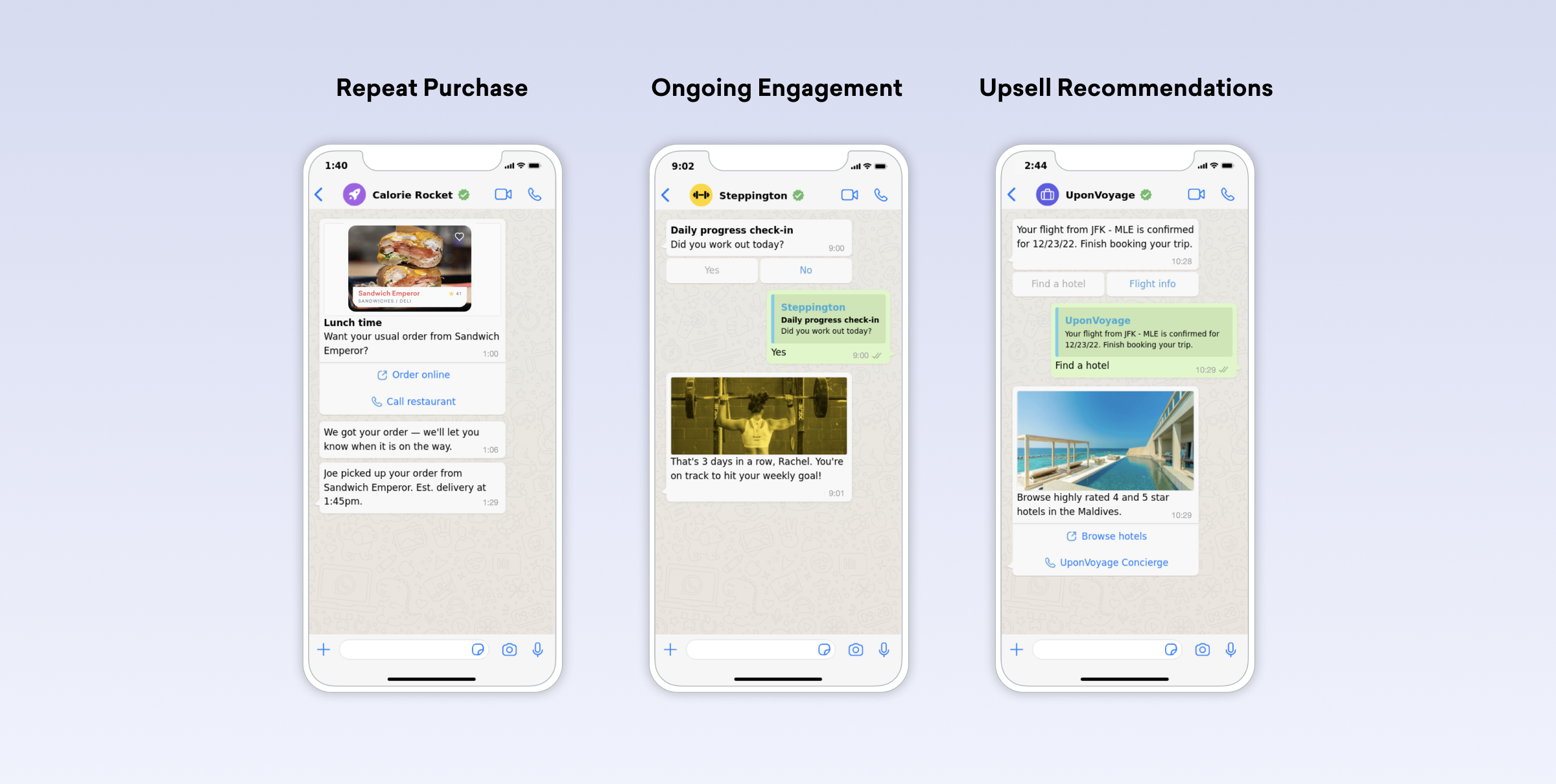 WhatsApp messaging use cases across industries
