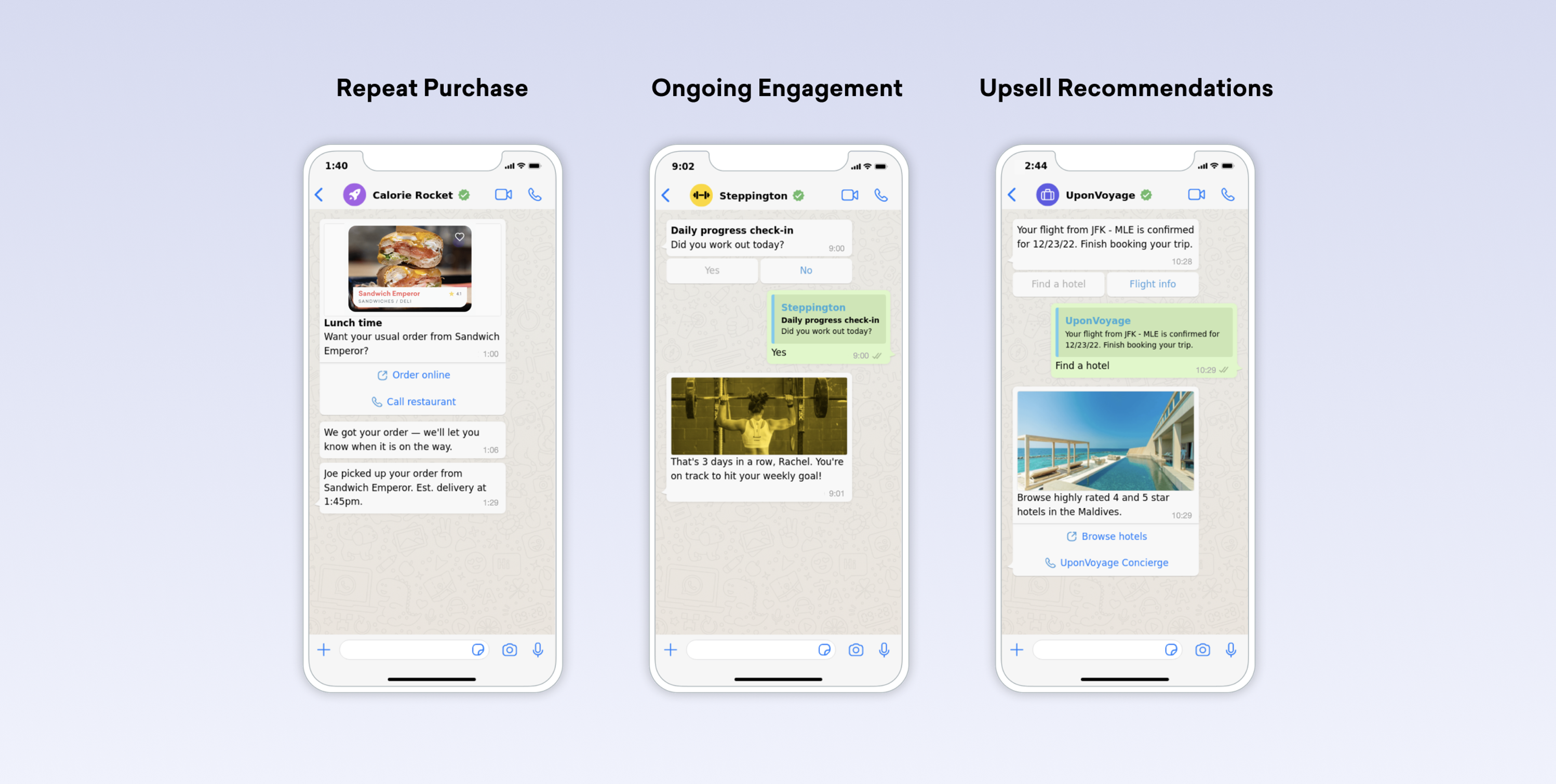 WhatsApp messaging use cases across industries
