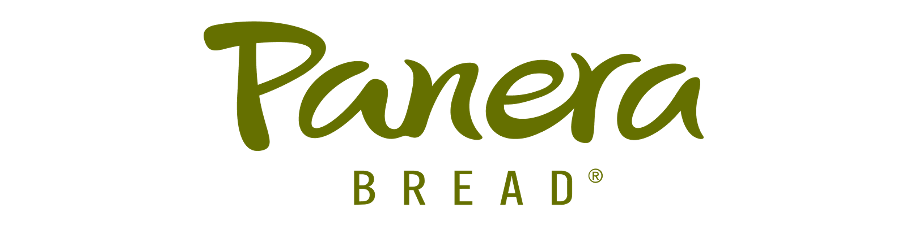 Logotipo de Panera Bread en letras verdes.
