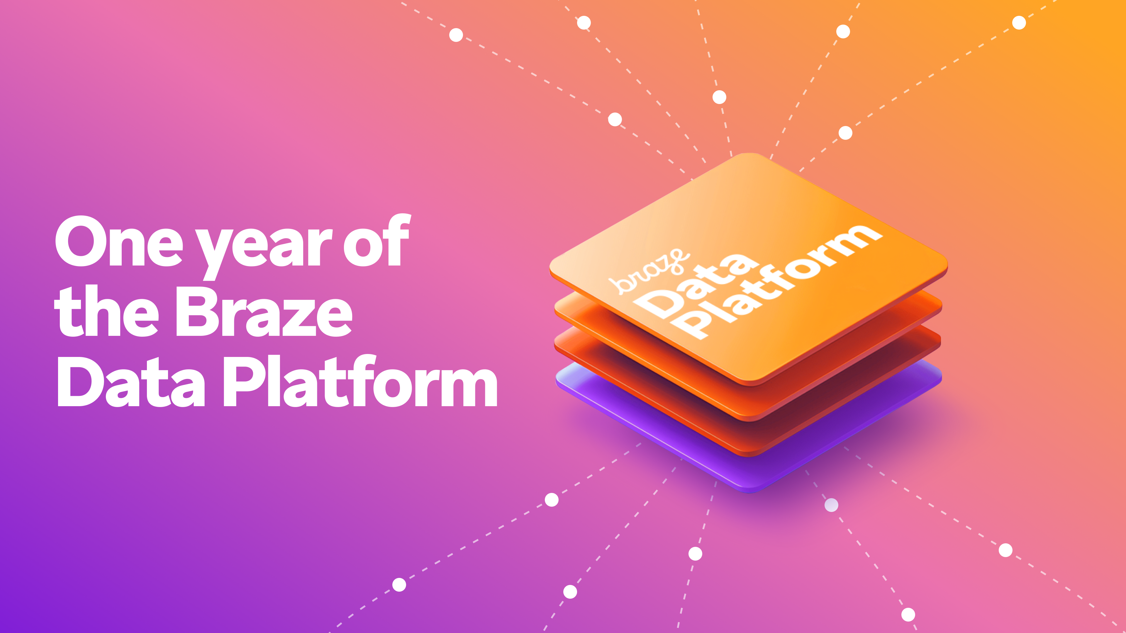 an advertisement for the braze data platform