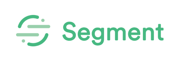 Logo of Segment, featuring a stylized green icon with the word "Segment" in green text.