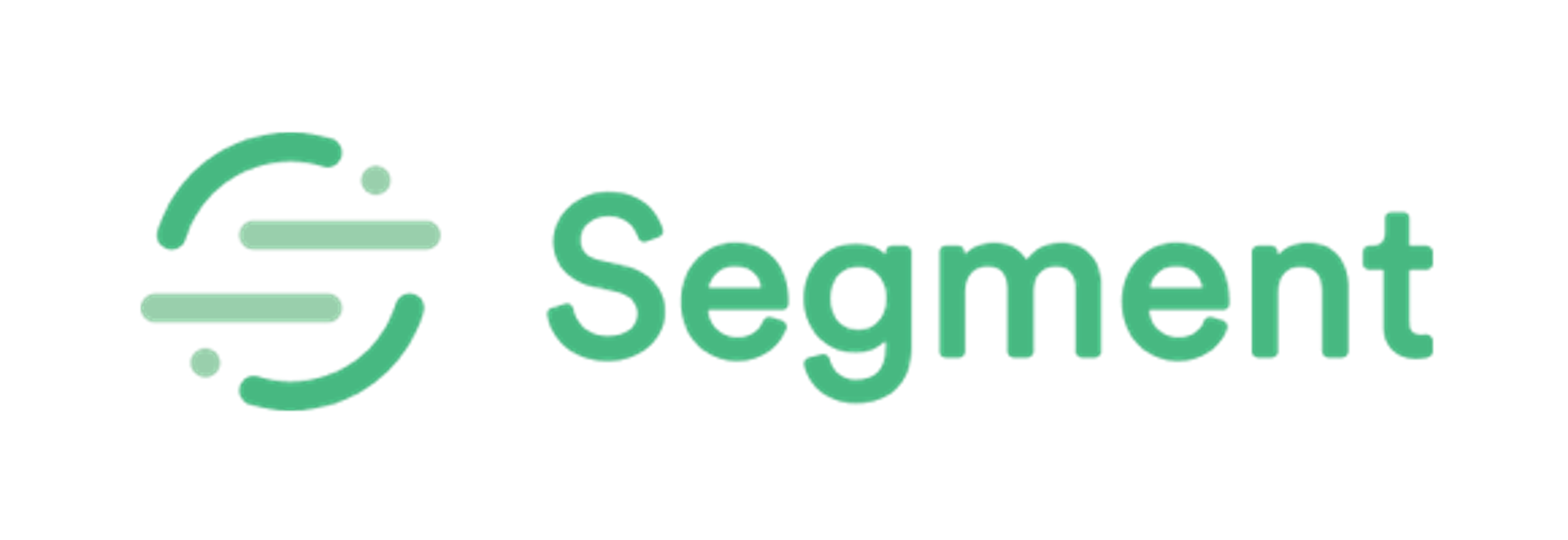 Logo of Segment, featuring a stylized green icon with the word "Segment" in green text.