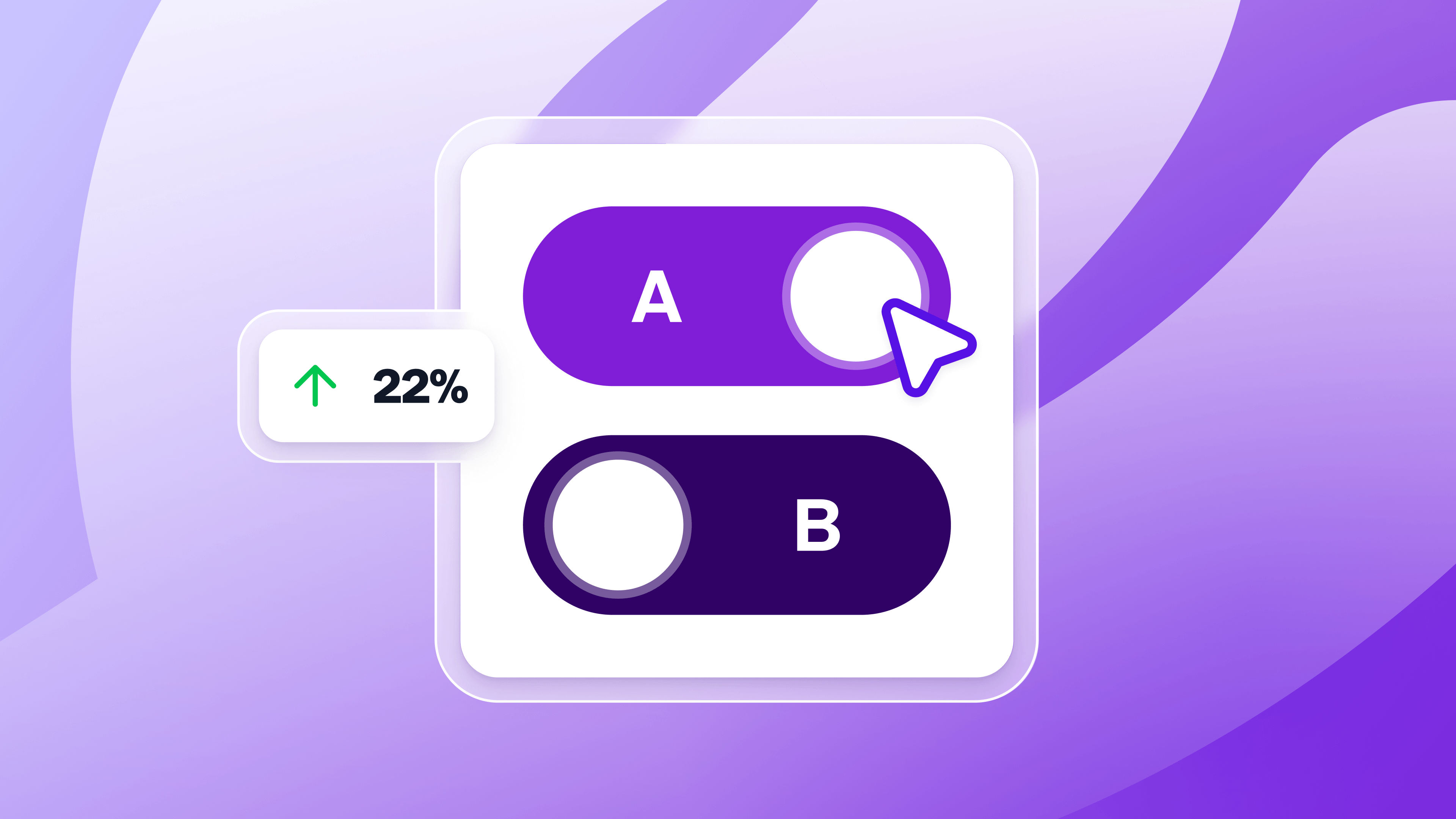 a purple button with the letter a on it