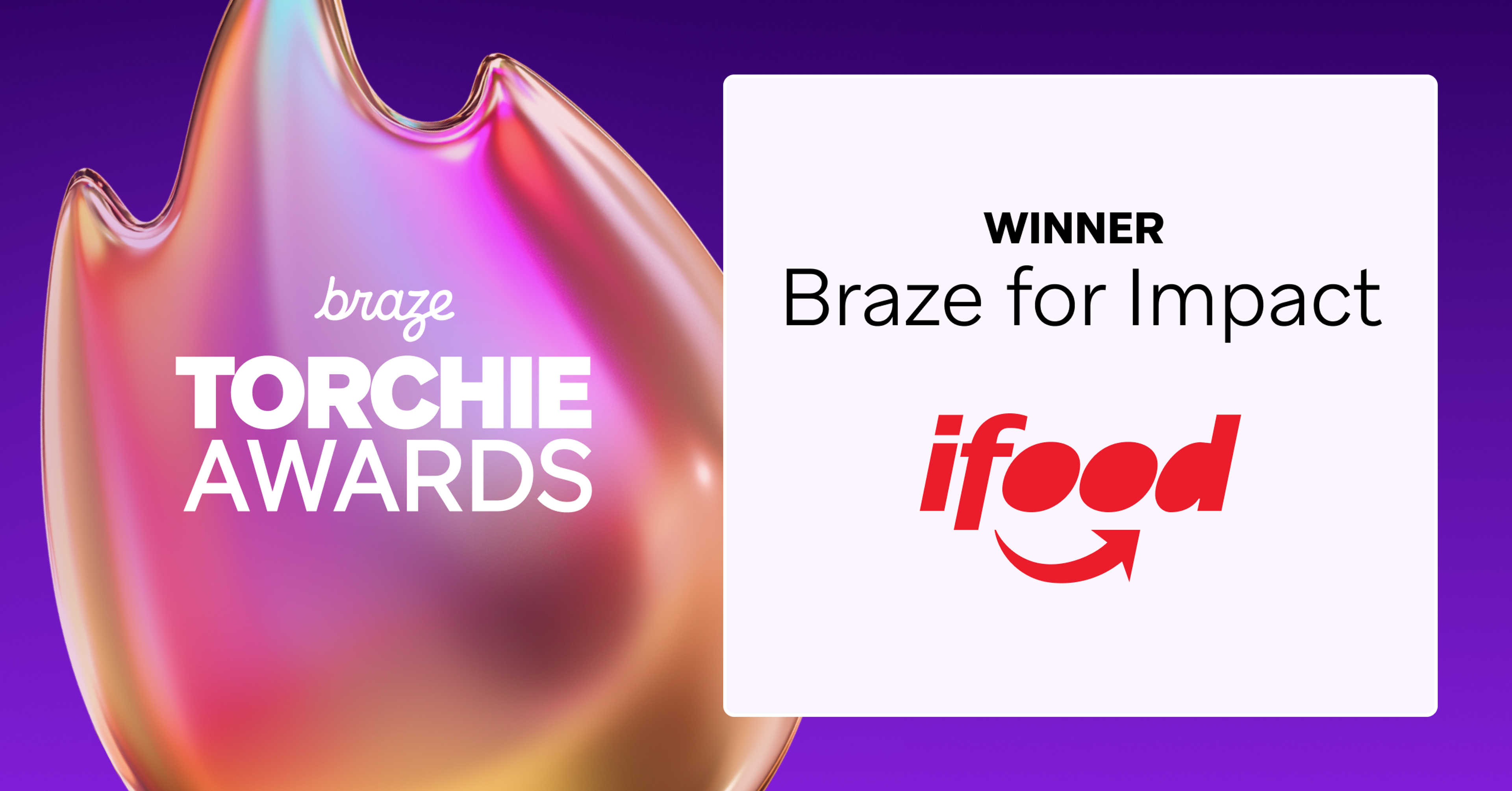 an advertisement for the braze torchie awards