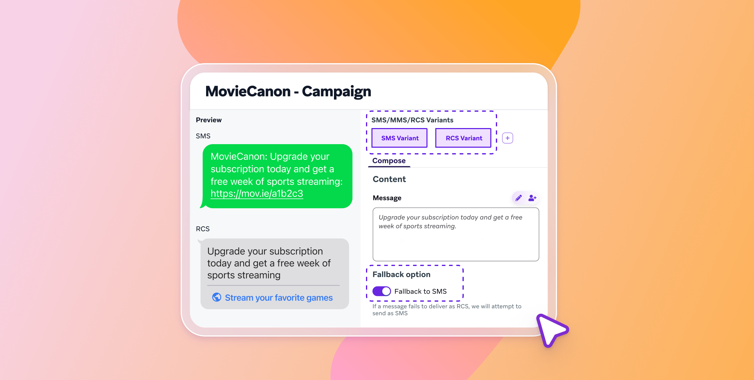a screenshot of the movie canon campaign page