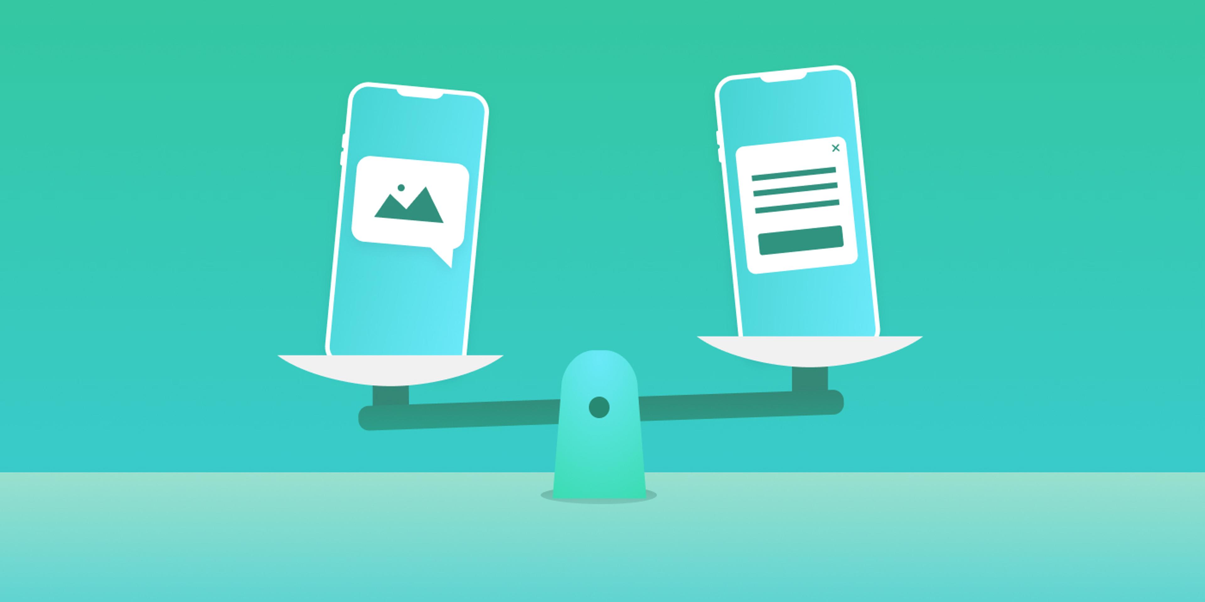 What’s the Difference Between Push Notifications and In-App Messages?