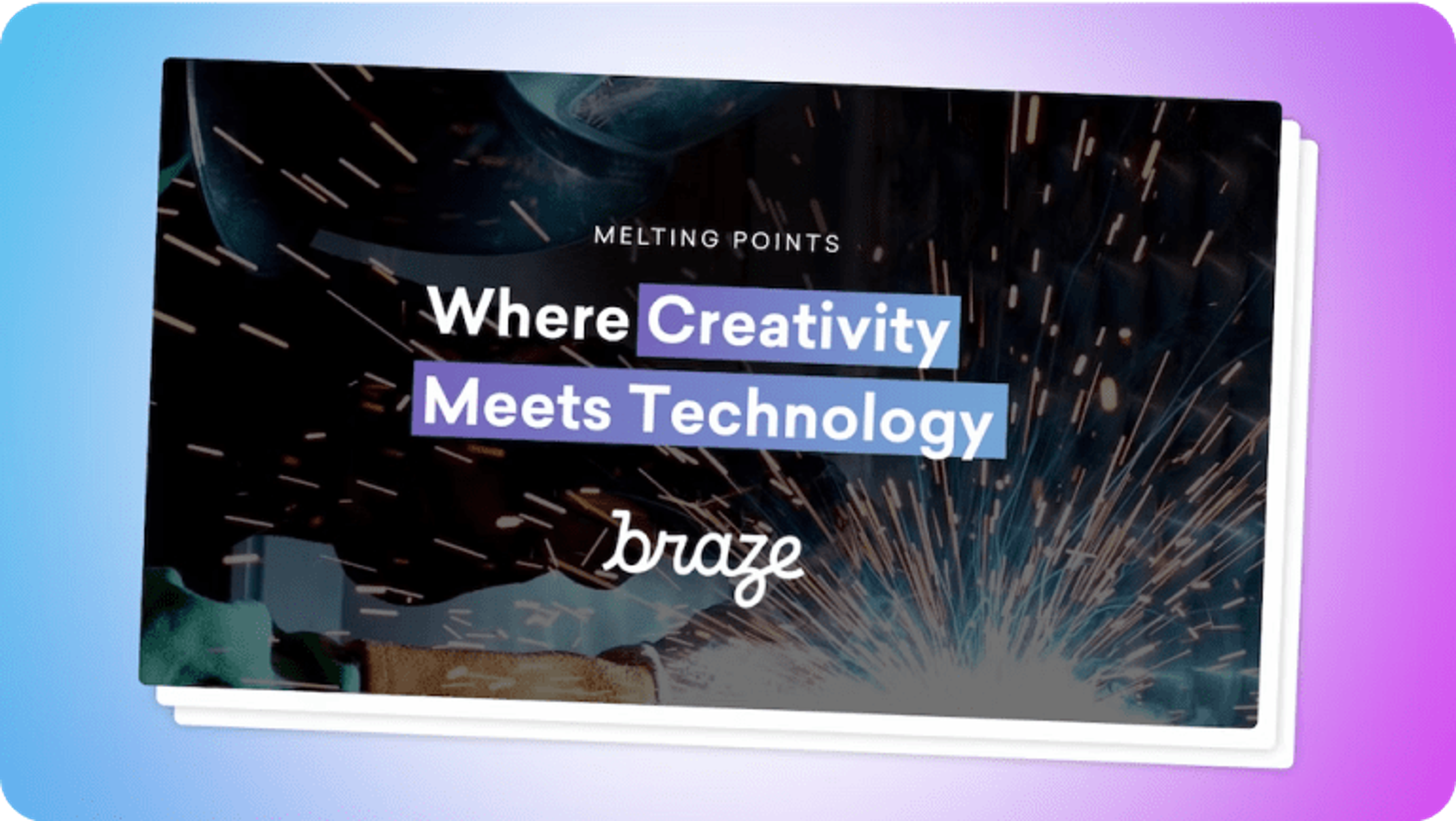 A cover page that says "Melting Points, Where Creativity Meets Technology" 
