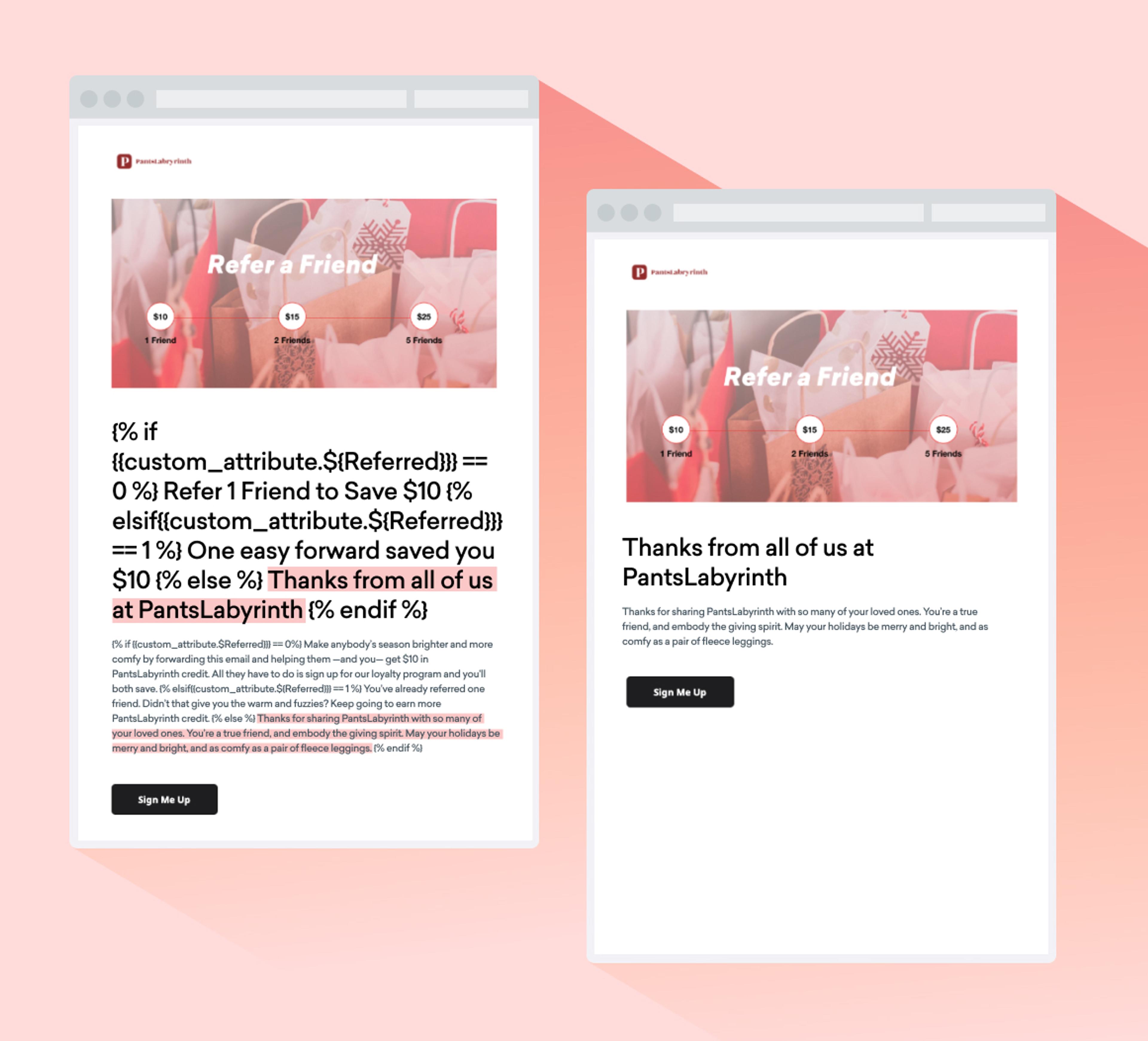 Liquid personalization using the Braze platform