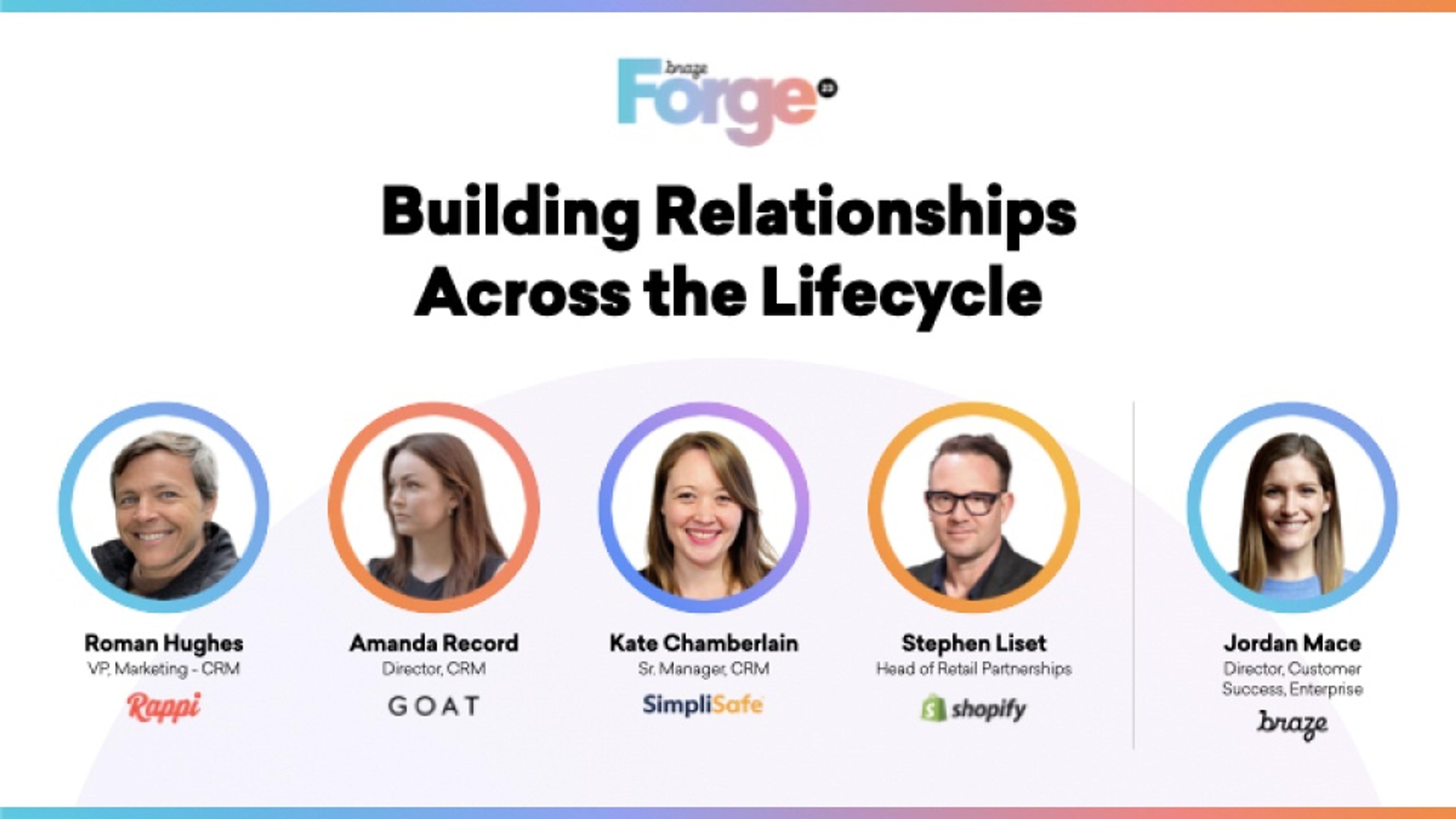 Building Relationships Across the Lifecycle
