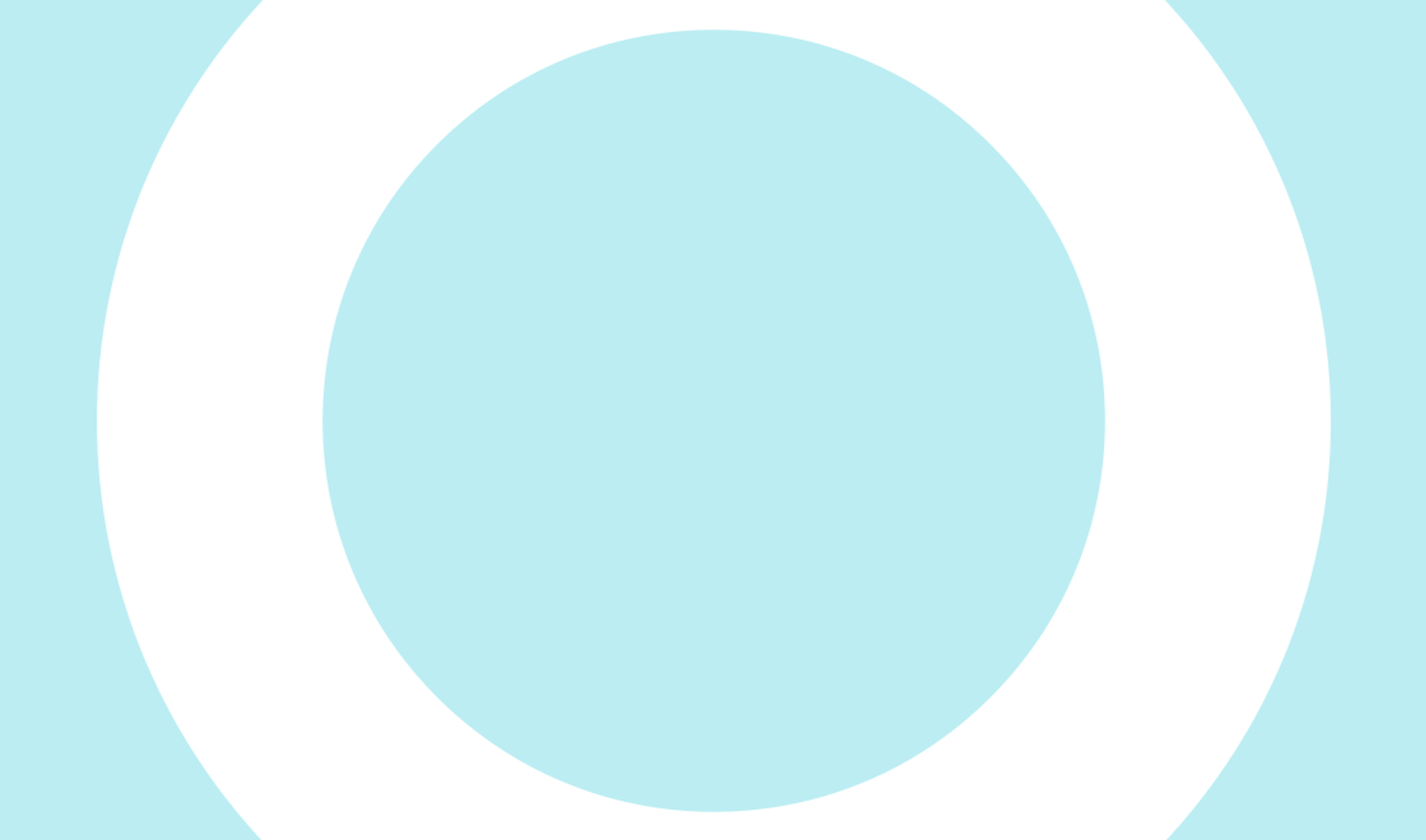 A light blue circular shape is centered within a larger circular outline, set against a white background. The design is minimalistic and abstract.