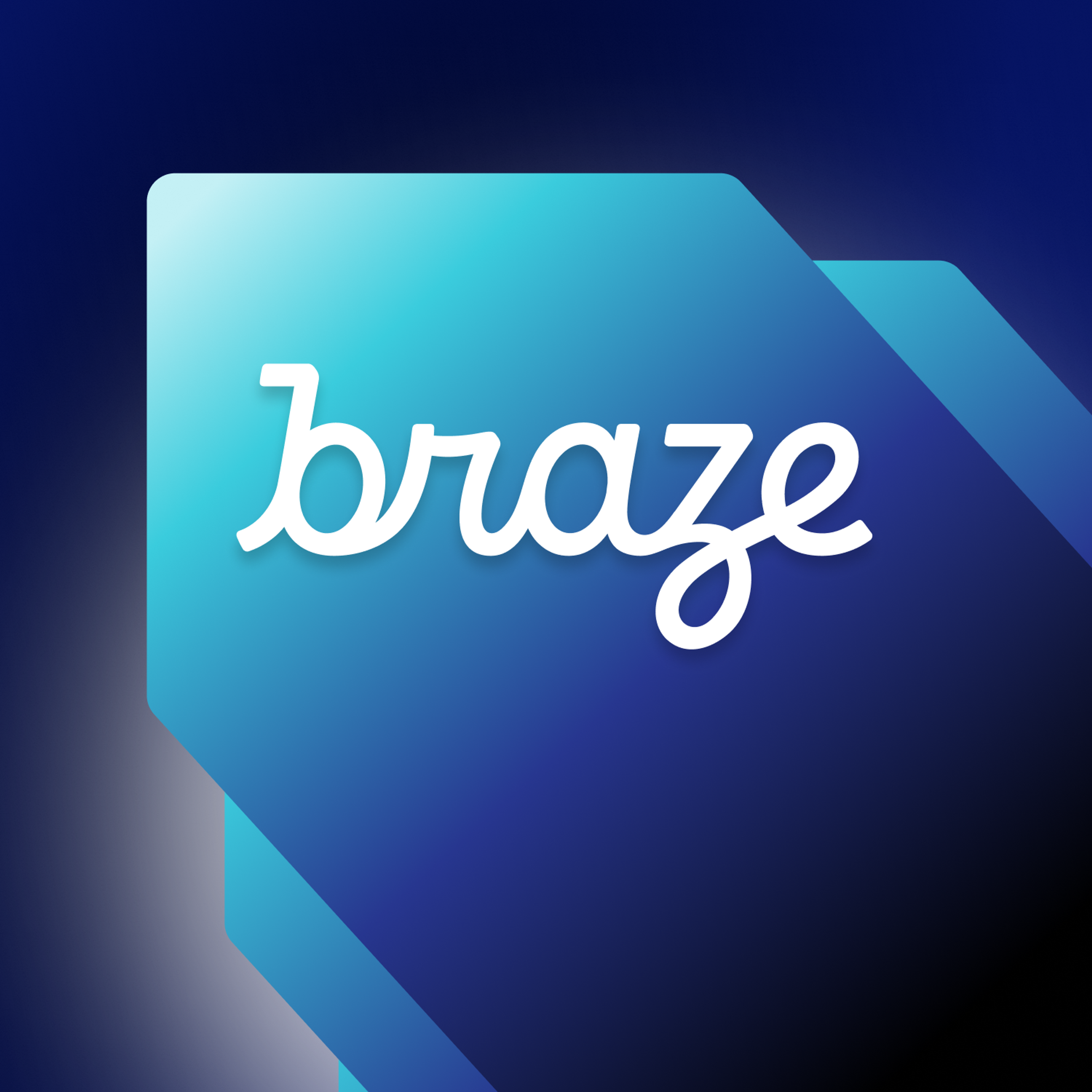braze is written in white on a blue background