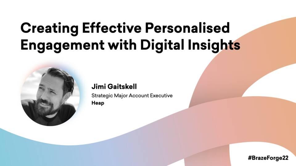 a black and white photo of a man with a beard and the words `` creating effective personalised engagement with digital insights '' .