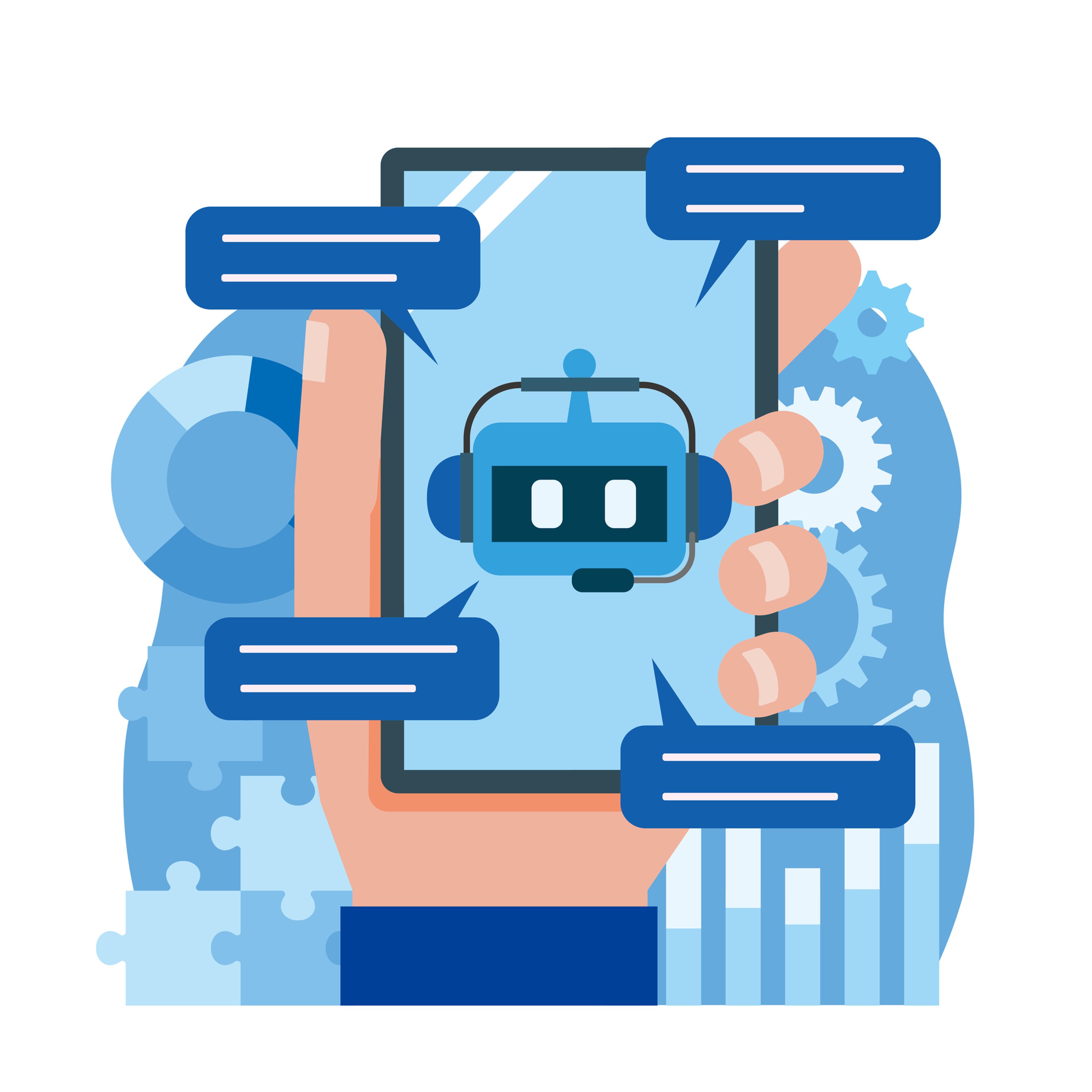 a hand is holding a smart phone with a robot on the screen .