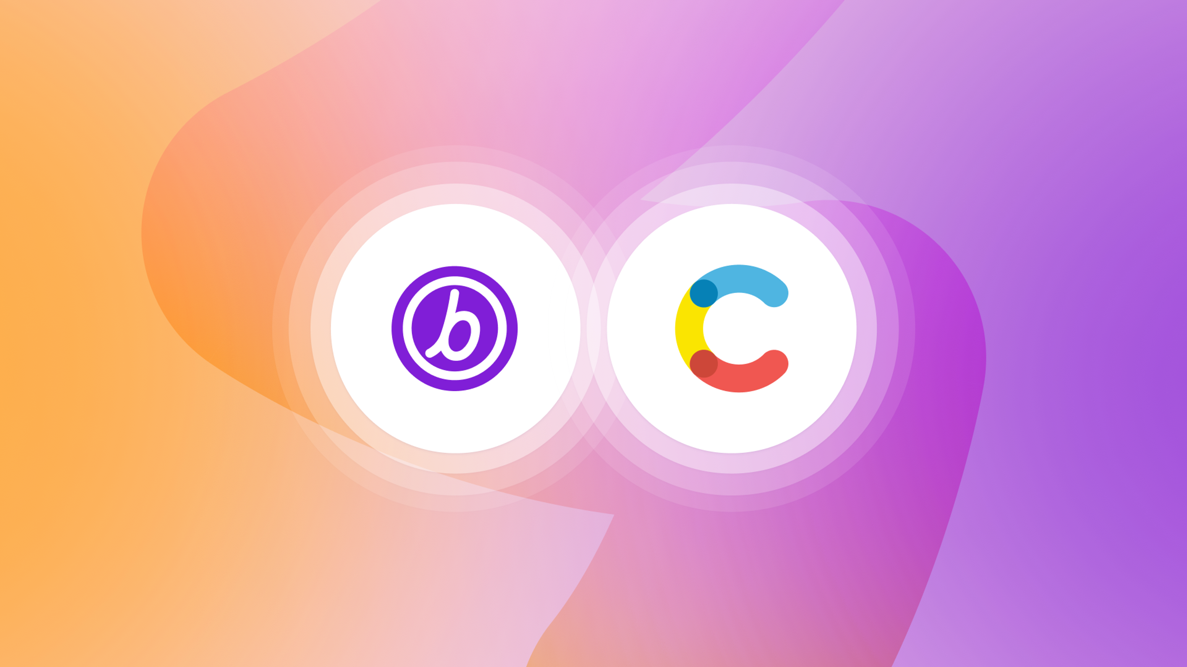 a purple circle with the letter b on it
