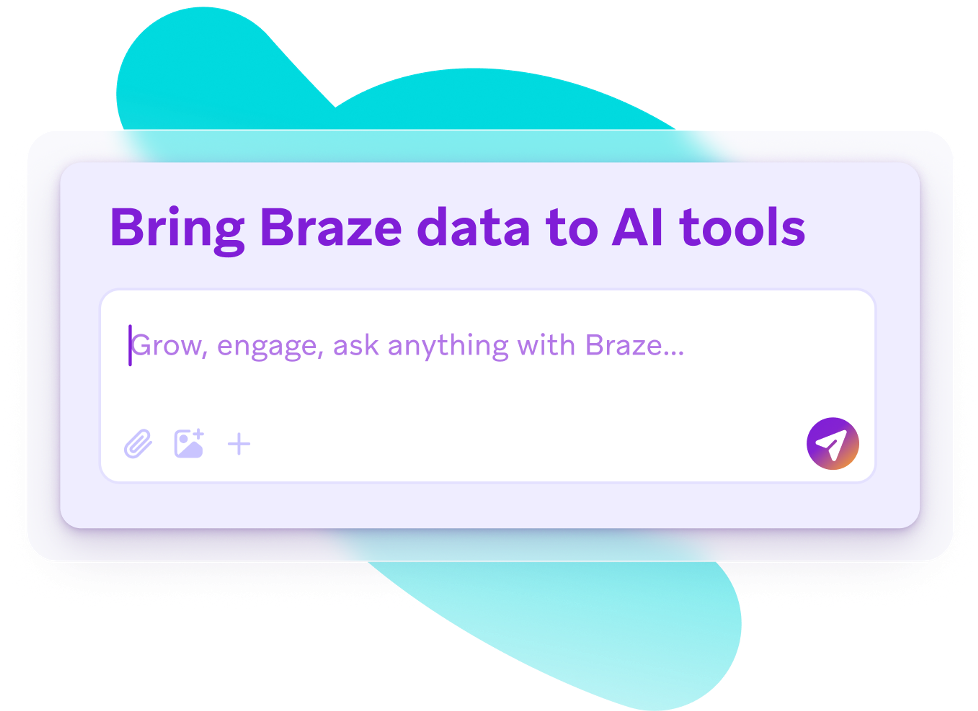 a purple box that says bring braze data to al tools