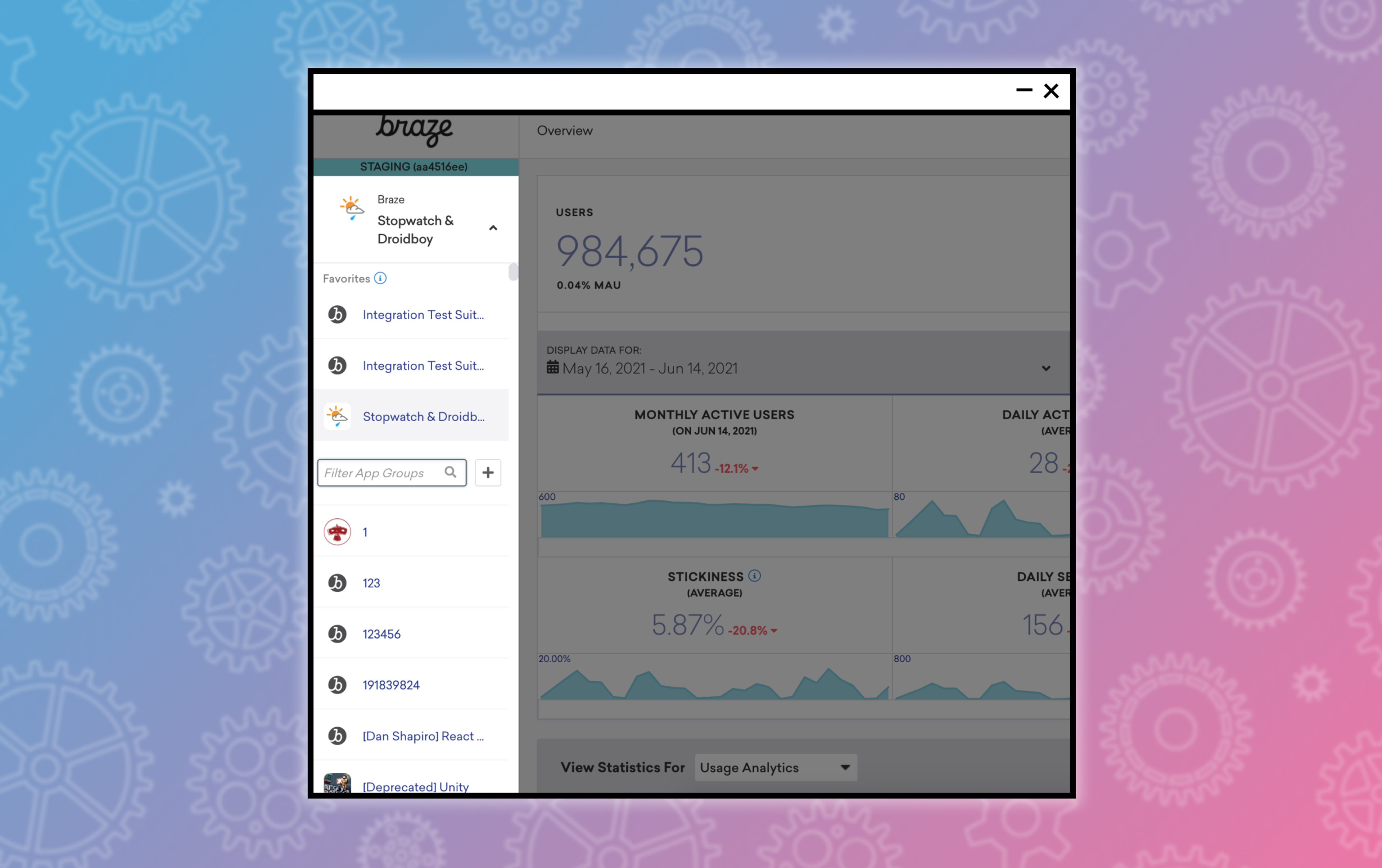 Maya’s App Group search bar