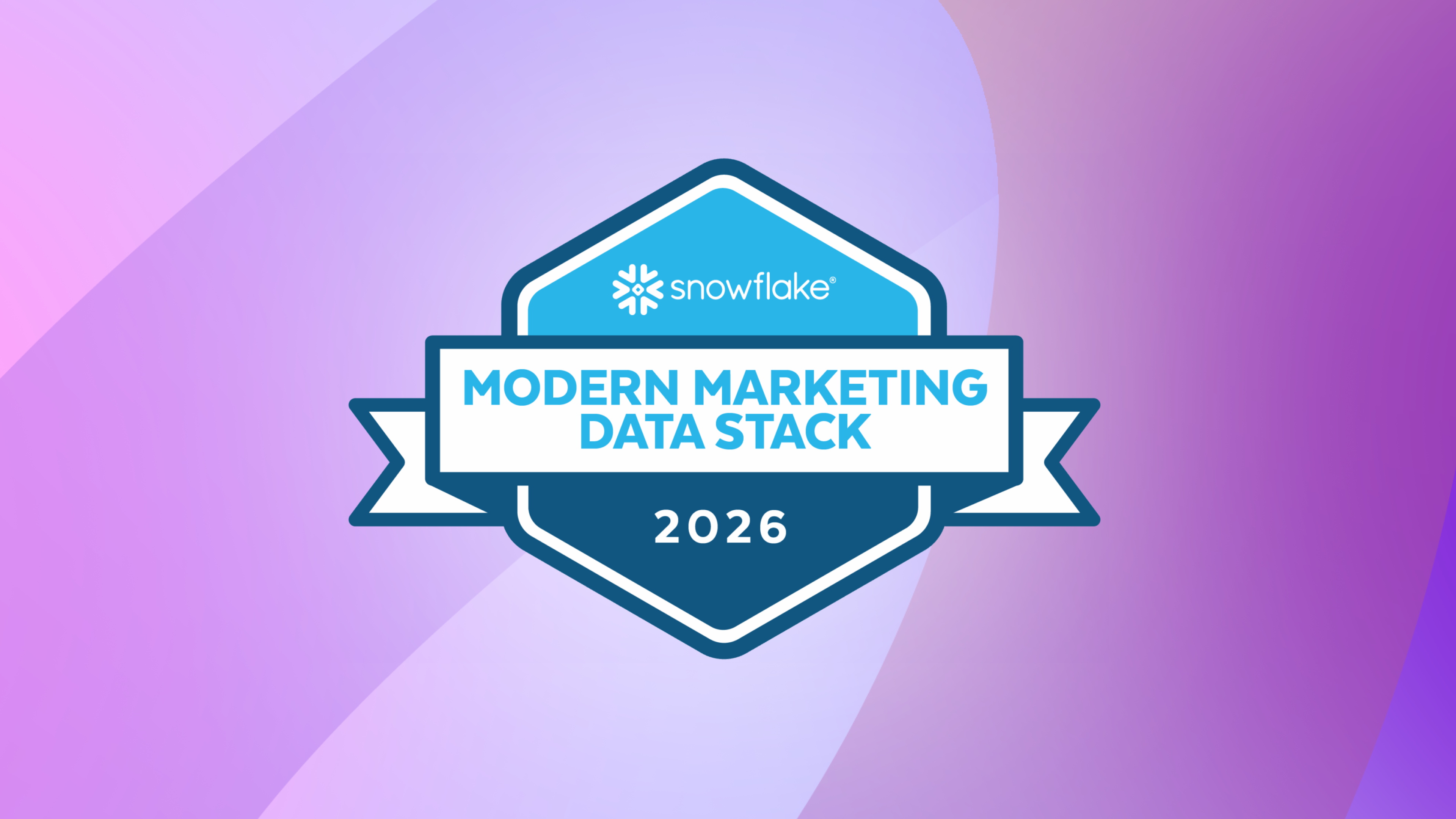 a snowflake logo that says modern marketing data stack 2026