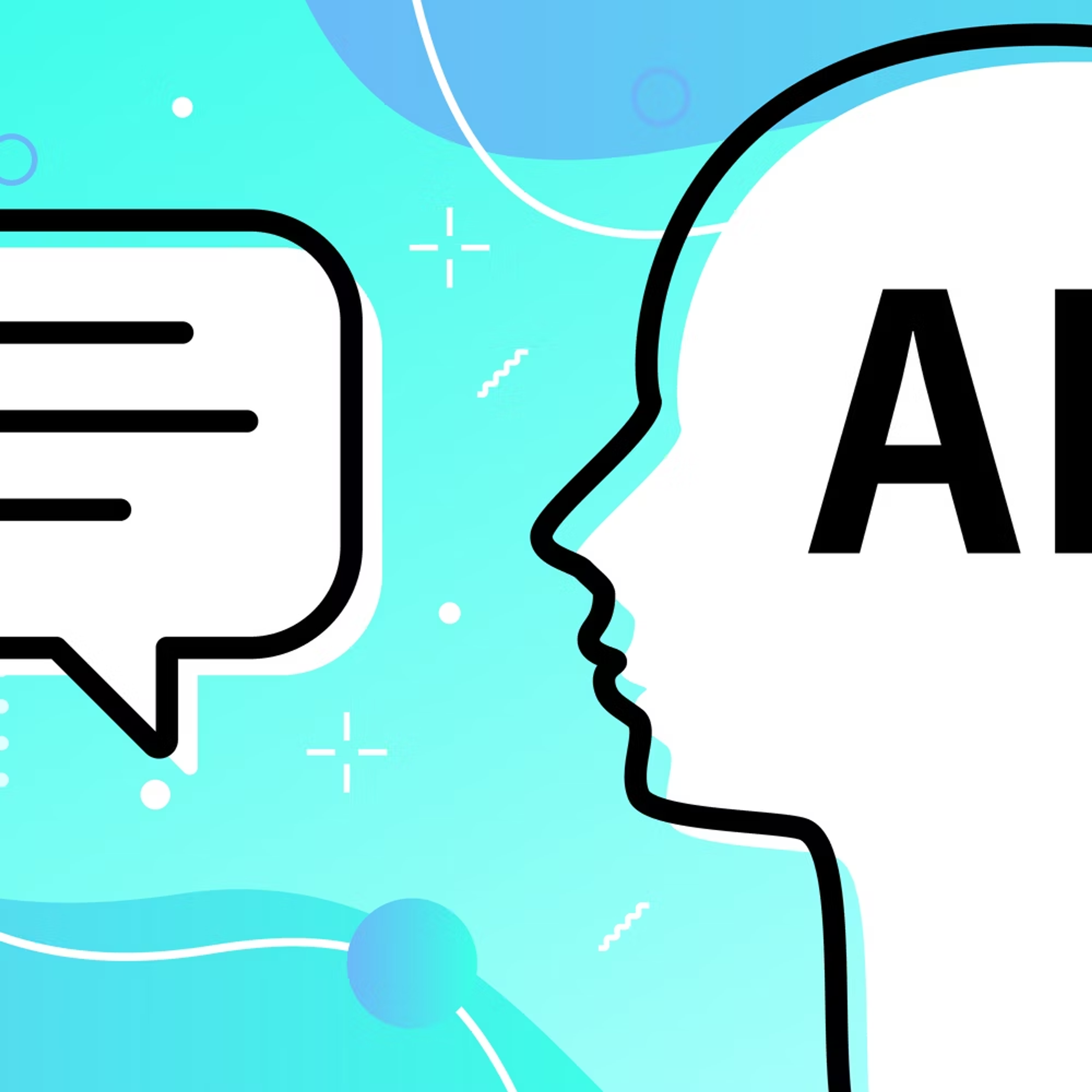 a speech bubble with the word ai on it